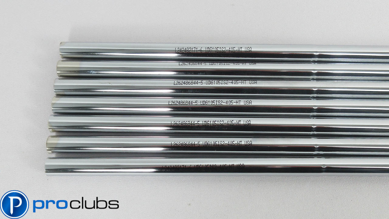 NEW 7pc TRUE TEMPER DYNAMIC GOLD 105 S200 STIFF FLEX IRON SHAFTS 